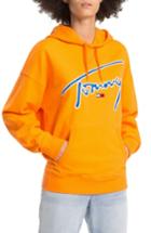 Women's Tommy Jeans Tjw Embroidered Logo Hoodie, Size - Orange