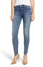 Women's 7 For All Mankind The Ankle Splice Hem Skinny Jeans - Blue