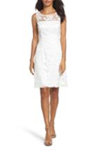 Women's Adrianna Papell Zelda Fit & Flare Dress - White