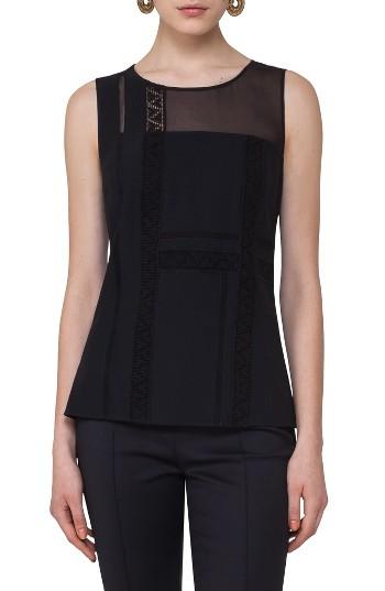 Women's Akris Punto Lace Inset Tank