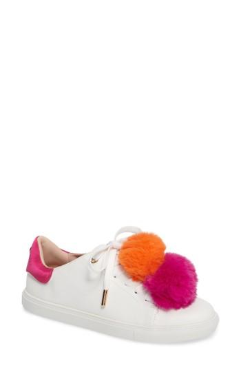 Women's Topshop Captive Pompom Sneaker .5us / 39eu - Pink