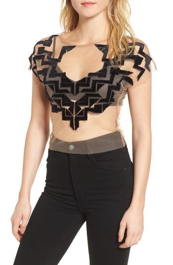 Women's Bishop + Young Lia Peekaboo Top - Ivory
