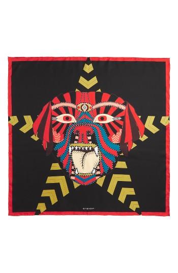Women's Givenchy Imperial Rottweiler Square Scarf, Size - Black