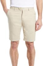 Men's Bugatchi Flat Front Shorts - Brown