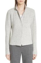 Women's Fabiana Filippi Tweed Knit Jacket Us / 38 It - Grey