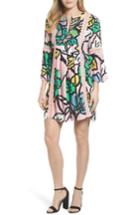 Women's Kas New York Ancona Mod Print Shift Dress - Pink