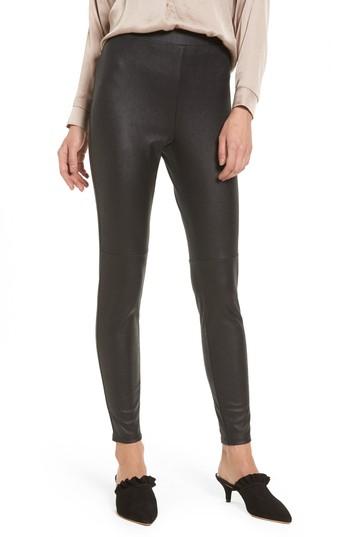 Women's Trouve High Waist Faux Leather Leggings