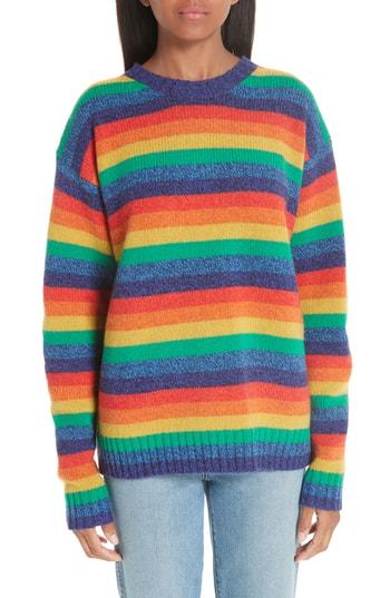 Women's Acne Studios Rainbow Sweater - Coral