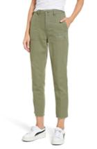 Women's Topshop Luca Ulility Trousers Us (fits Like 6-8) - Green