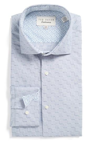 Men's Ted Baker London Cyrus Trim Fit Check Dress Shirt
