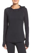 Women's Zella Technique Hooded Pullover, Size - Black
