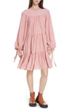 Women's 3.1 Phillip Lim Puff Sleeve Tiered Dress - Pink