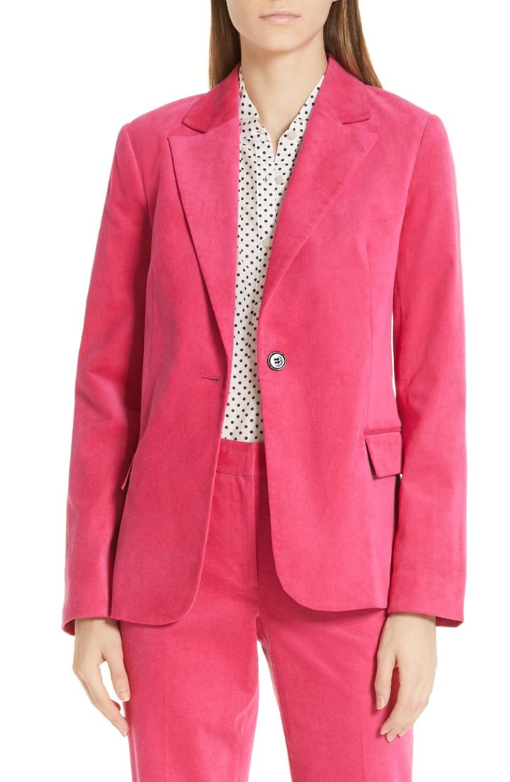 Women's Robert Rodriguez Gabriella Velveteen Jacket - Pink