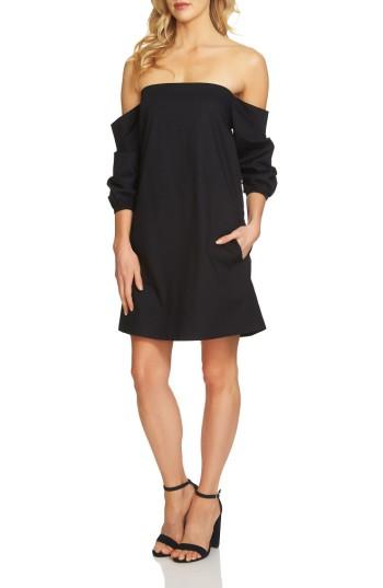 Women's 1.state Off The Shoulder Dress, Size - Black