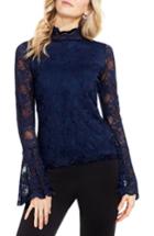 Women's Vince Camuto Bell Sleeve Lace Top - Blue