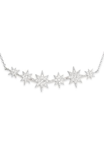 Women's Anzie North Star Bar Pave Necklace