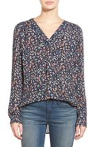 Women's Hinge Print V-neck Top