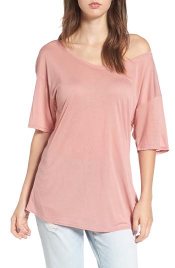 Women's Treasure & Bond Off The Shoulder Tee - Pink