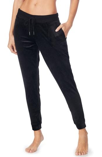 Women's Room Service Velour Jogger Pants, Size - Black