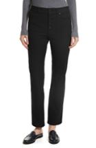 Women's Joseph Straight Leg Gabardine Pants Us / 44 Fr - Black