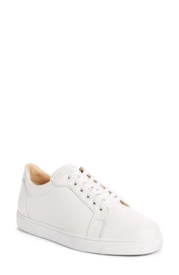 Women's Christian Louboutin Veira Lace-up Sneaker .5us / 35.5eu - White