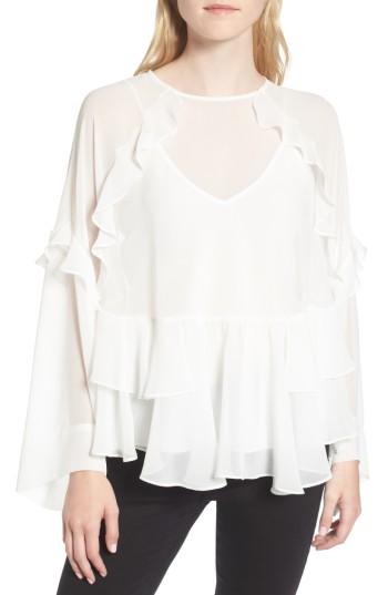 Women's Chelsea28 Ruffle Top, Size - White