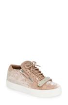 Women's Giuseppe Zanotti Mixed Media Sneaker M - Beige