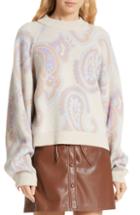 Women's Nanushka Casey Paisley Merino Wool & Cashmere Blend Sweater - Ivory