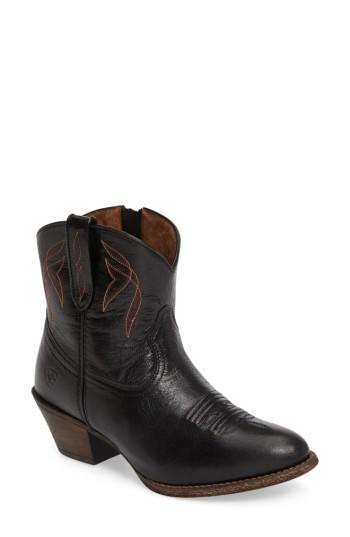 Women's Ariat Darlin Short Western Boot M - Black