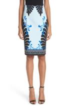 Women's Versace Eros Cady Pencil Skirt Us / 38 It - Blue