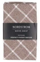 Men's Nordstrom Men's Shop The Perfect Pre-folded Pocket Square, Size - Brown