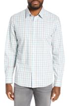 Men's Zachary Prell Regular Fit Plaid Sport Shirt - Blue