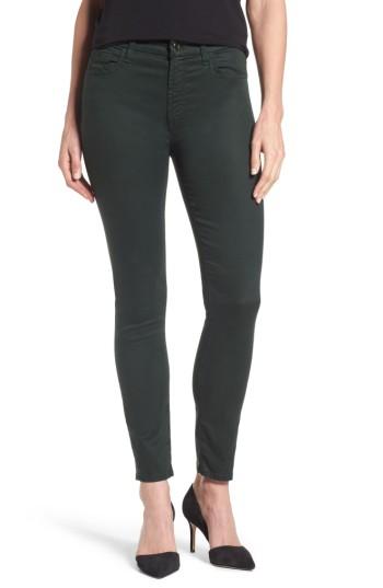 Women's Jen7 Sateen Skinny Ankle Jeans - Green
