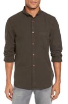 Men's French Connection Peached Oxford Sport Shirt - Green