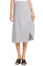 Women's Robert Rodriguez Stripe Skirt - White