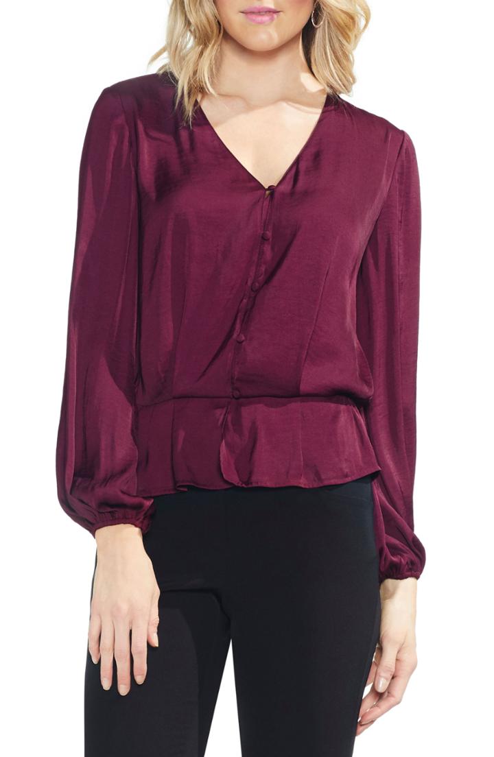 Women's Stella Mccartney Longline Pleated Silk Blouse Us / 46 It - Black