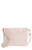 Emperia Faux Leather Crossbody Bag - Pink