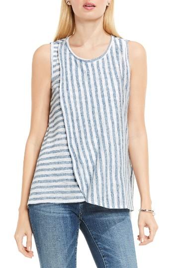 Women's Two By Vince Camuto Sheer Stripe Faux Wrap Tank