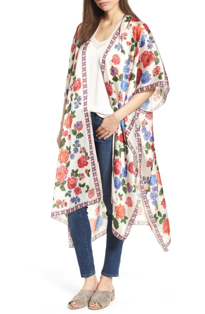 Women's Echo Floral Maxi Ruana