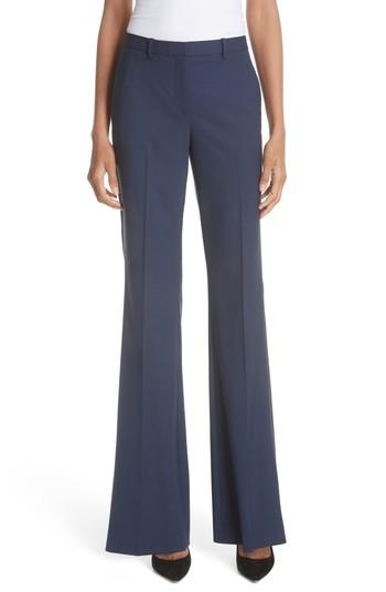 Women's Theory Demitria 2 Stretch Wool Suit Pants - Blue