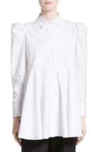 Women's Co Cotton Puff Sleeve Blouse - White