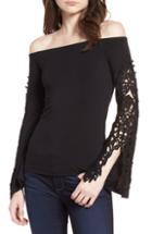 Women's Bailey 44 Lace Bell Sleeve Off The Shoulder Top