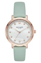 Women's Kate Spade New York Monterey Crystal Dial Leather Strap Watch, 38mm