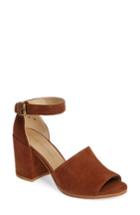 Women's Stuart Weitzman Soho Big Block Heel Sandal M - Brown