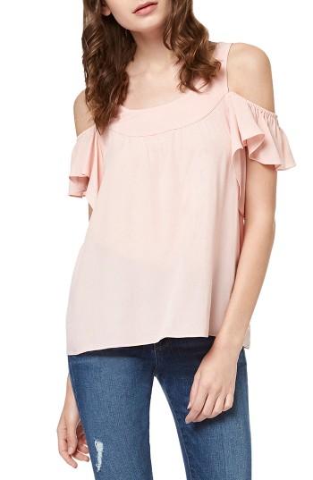 Women's Sanctuary Lenox Off The Shoulder Top - Pink
