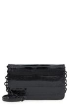 Women's Nancy Gonzalez Genuine Crocodile Wallet On A Chain - Black