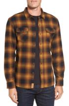 Men's Nifty Genius Truman Check Herringbone Shirt - Brown