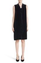 Women's Lafayette 148 New York Ronan Velvet Dress, Size - Purple