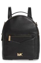 Michael Michael Kors Small Jessa Leather Convertible Backpack - Black