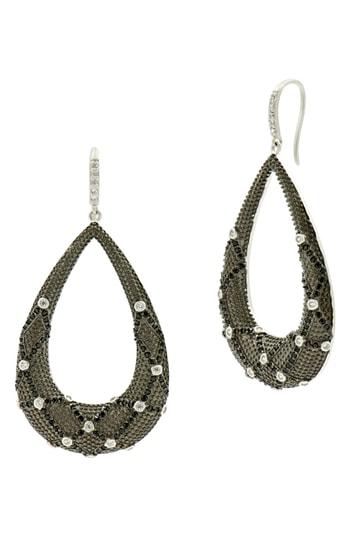 Women's Freida Rothman Industrial Finish Teardrop Earrings